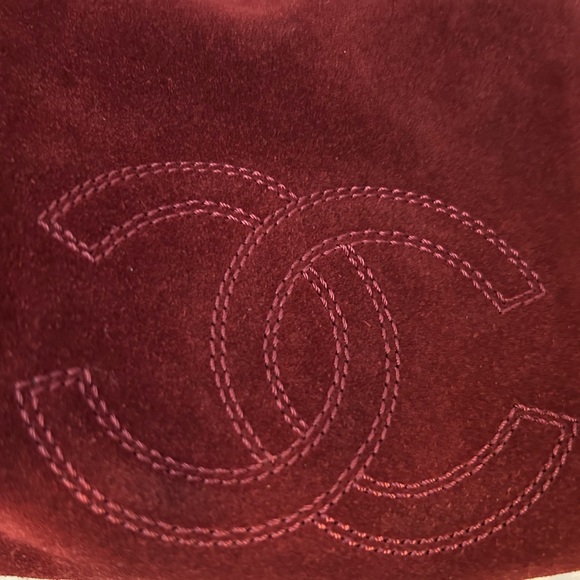 Chanel Tortoiseshell chain and suede tote bag - Picture 4 of 13